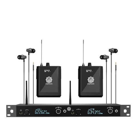 Digimore D-860 UHF 2-Channel Wireless In-Ear Monitor System