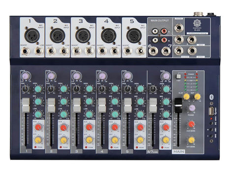 Digimore D-255 7-Channel Audio Mixer with USB & Phantom Power