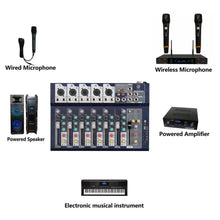 Digimore D-255 7-Channel Audio Mixer with USB & Phantom Power