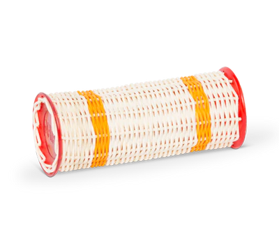 Natal GZ-L Ganza Shaker ,Yellow Band Red Ends, Large