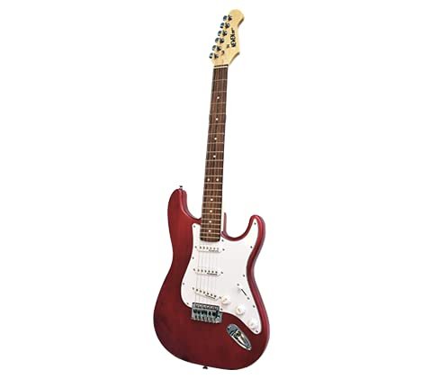 Newen Stratocaster Style Electric Guitar Made In Argentina, Red Wood