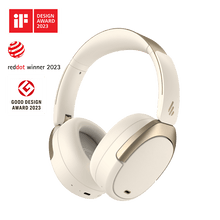 Edifier WH950NB Wireless Noise Cancellation Over-Ear Headphones - Ivory