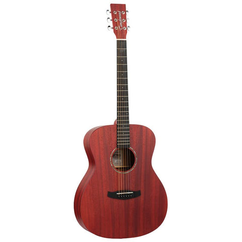 Tanglewood Crossroads TWCR O TR Acoustic Guitar, Orchestra, Thru Red Stain Satin Finish