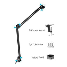 Boya BY-BA20 Aluminum Alloy Desk Holder Microphone Stand Bracket for Video Recording