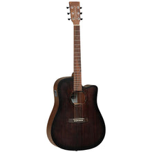 Tanglewood Crossroads TWCR DCE F Dreadnought Cutaway Semi Acoustic Guitar with, Whiskey Barrel Burst Satin Finish