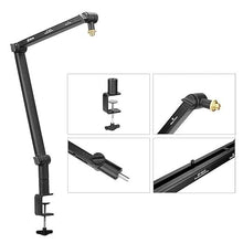 Boya BY-BA30 Boom Arm Aluminum Alloy Desk Holder Microphone Stand Bracket for Video Recording
