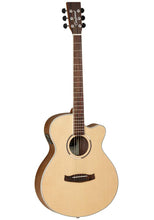 Tanglewood Discovery Exotic TW DBT SFCE BW Semi Acoustic Guitar, 6 Strings, Super Folk Cutaway, Natural Open Pore Satin Finish, Black Walnut Back