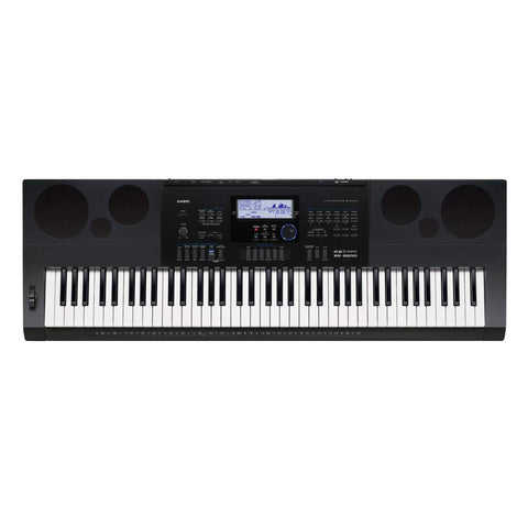 Casio WK6600 76-Key Workstation Keyboard with Power Supply and Piano tones