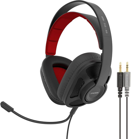 Koss GMR-545-AIR Open-Back Gaming Headphones | Detachable Cord Design | Two Cords with Microphones Included | Light Weight,