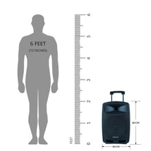 PERSANG Octane 9 Premium Trolley Speaker | 2X UHF Wireless Mic | Upto 7 Hours Playtime | 100 Watts RMS | 30.48 cm Driver | Audio