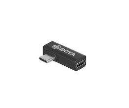 BOYA by-K5 Right-Angle USB-C Adapter, 90-Degree Male-to-Female Type-C Adapter