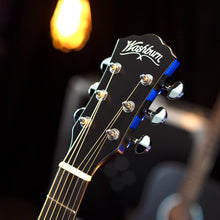 Washburn 6 String Acoustic-Electric Guitar, Right, Striped Ebony (DFEFE)