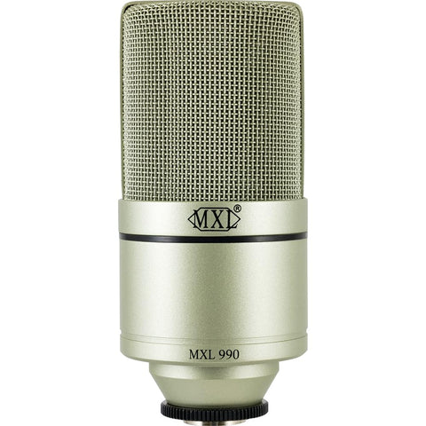 MXL Mics MXL-990 XLR Condenser Microphone (Metallic)