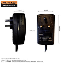 Arowana KYB12V3 Studio Grade 12V 3 Amp Center Positive Power supply for keyboards, synths, preamps & audio gear