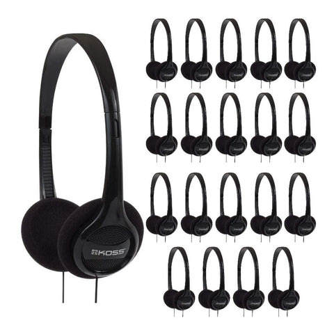 Koss Kph7 Bundle (Black, 20-Pack)