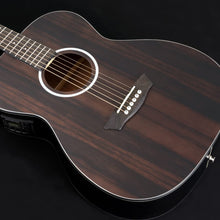 Washburn 6 String Acoustic-Electric Guitar, Right, Striped Ebony (DFEFE)