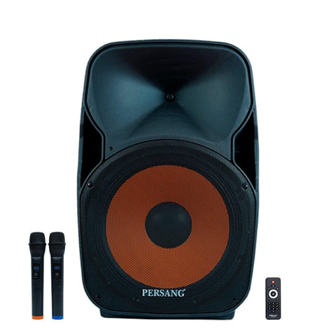 Persang Lucas 15AB Public Address Speaker with 150 Watts RMS / 1500 PMPO, PA Speaker with 1 Wireless Mic, Remote Control | 38.01