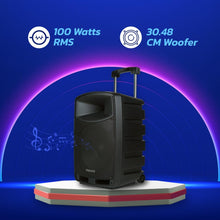 PERSANG Octane 9 Premium Trolley Speaker | 2X UHF Wireless Mic | Upto 7 Hours Playtime | 100 Watts RMS | 30.48 cm Driver | Audio