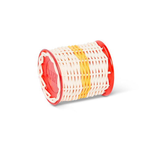 Natal GZ-S Ganza Shaker,Yellow Band Red Ends, Small