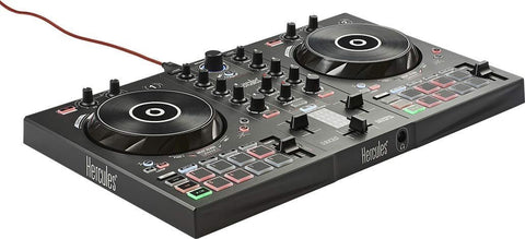 Hercules DJControl Inpulse 300  DJ controller with USB - 2 tracks with 16 pads and sound card  DJUCED Software and