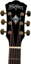 Washburn Festival Series 6 String Acoustic Electric Guitar, Right, Koa Burst, Cutaway Mini Jumbo (EA55G-A)