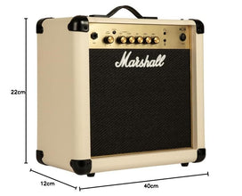 Marshall MG15GC 15-Watt Guitar Combo Amplifier Latest Version with 2 Channels - Cream