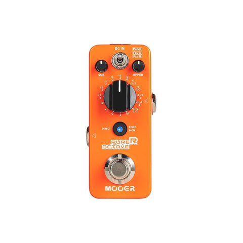 MOOER Purer Octave Guitar Pedal, Micro Seires Guitar Pedal 15 Octave Modes and 3 Working Modes