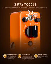 MOOER Purer Octave Guitar Pedal, Micro Seires Guitar Pedal 15 Octave Modes and 3 Working Modes