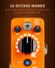MOOER Purer Octave Guitar Pedal, Micro Seires Guitar Pedal 15 Octave Modes and 3 Working Modes