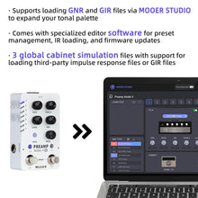 MOOER Preamp X2 Dual-channel Digital Preamp Pedal with 14 Preset Slots Supporting loading MNRS, GNR, and GIR files via MOOER STUDIO to Expand Ttonal Palette