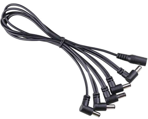 Mooer Pdc5A Multi Dc Power Cable, 5 Right Angle Connector