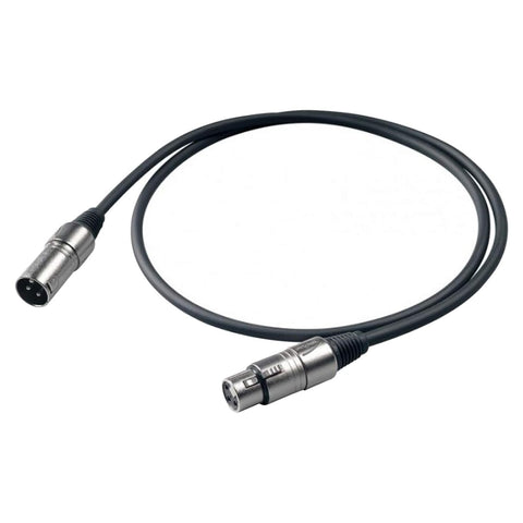 PROEL EIKON 5M Black XLR Male to Female Microphone Cable