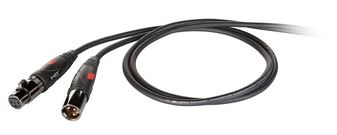 PROEL DHG240LU5 Bal.Cable 3P XLR F-3P XLR M BK 5M,Black