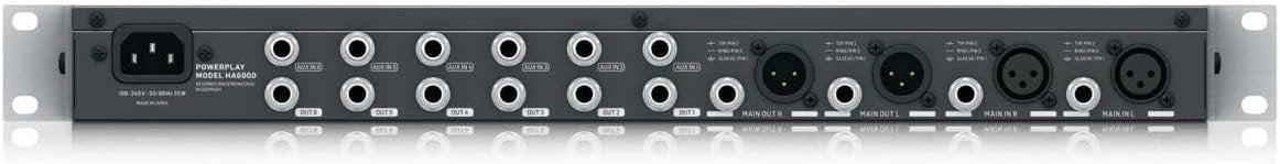 Behringer Powerplay HA6000 6-Channel Headphone Mixing Distribution Amplifier