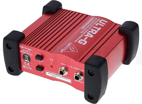 Behringer Ultra-G GI100 Professional Battery/Phantom Powered DI-Box with Guitar Speaker Emulation, 10Hz-160kHz Frequency Response