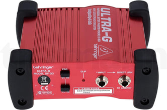 Behringer Ultra-G GI100 Professional Battery/Phantom Powered DI-Box with Guitar Speaker Emulation, 10Hz-160kHz Frequency Response