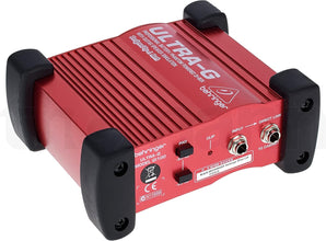 Behringer Ultra-G GI100 Professional Battery/Phantom Powered DI-Box with Guitar Speaker Emulation, 10Hz-160kHz Frequency Response