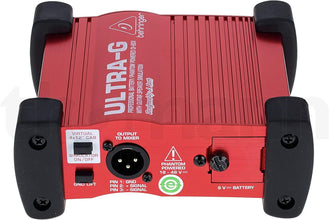 Behringer Ultra-G GI100 Professional Battery/Phantom Powered DI-Box with Guitar Speaker Emulation, 10Hz-160kHz Frequency Response