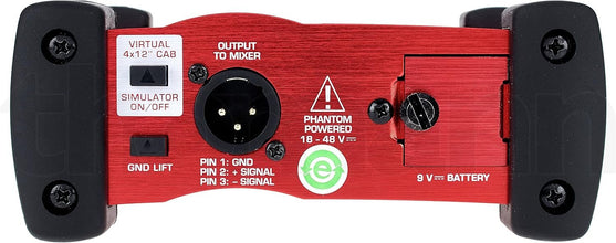 Behringer Ultra-G GI100 Professional Battery/Phantom Powered DI-Box with Guitar Speaker Emulation, 10Hz-160kHz Frequency Response