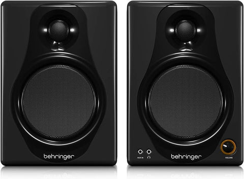 Behringer MEDIA 40USB High-Resolution,150 Watt Bi-Amped Digital Monitor Speakers with USB Input