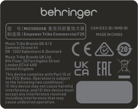 Behringer TUBE ULTRAGAIN MIC500USB Audiophile Vacuum Tube Preamplifier with Preamp Modeling Technology and USB/Audio Interface