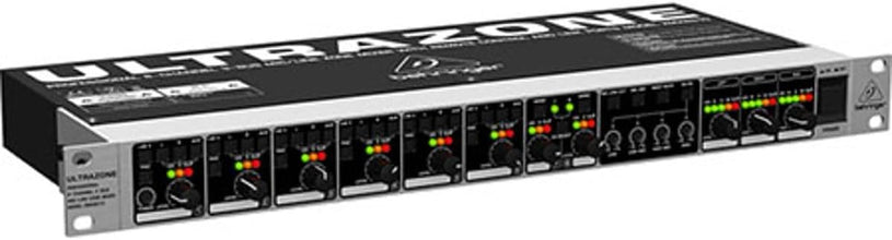 Behringer Ultrazone ZMX8210 Professional 8-Channel 3-Bus Mic/Line Zone Mixer with Remote Control and Link Ports