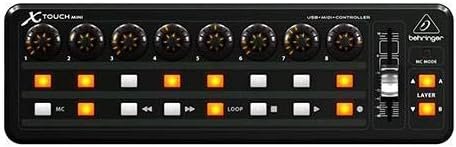 Behringer X-Touch Mini Universal USB Controller, Mackie Control Mode, 60mm Master Fader