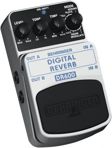 Behringer DR600 DIGITAL REVERB Digital Stereo Reverb Effects Pedal