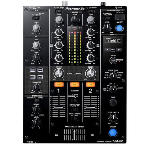 Pioneer DJM-450 2-channel DJ mixer with Beat FX