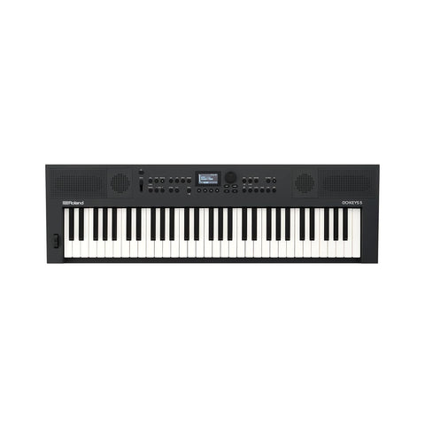Roland GO:KEYS 5 Music Creation Keyboard | 61-Note Keyboard | Built-In Stereo Speakers | Mic Input | Bluetooth Audio/MIDI Support for Music Streaming - Graphite