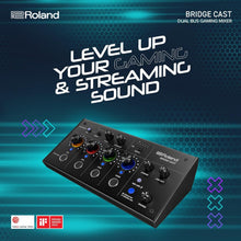 Roland BRIDGE CAST Dual Bus Gaming Mixer | Professional Audio Streaming Interface and Mixer for Online Gamers | 32-Bit Hardware DSP | USB-C Windows and Mac Connectivity | XLR Input for Microphones