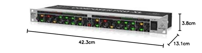 Behringer MDX2600 V2 Reference-Class 2-Channel Expander/Gate/Compressor/Peak Limiter with Integrated De-Esser, Dynamic Enhancer and Tube Simulation