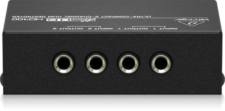 Behringer MicroHD HD400 Ultra-Compact 2-Channel Hum Destroyer, Silver