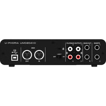 Behringer U-Phoria UMC204HD Audiophile 2x4, 24-Bit/192 kHz USB Audio/MIDI Interface with Midas Mic Preamplifiers
